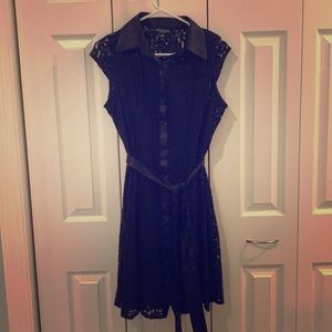 Black lace dress